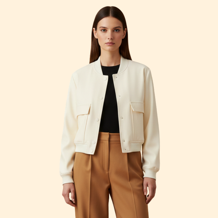 Women’s Zip Detail Bomber Jacket