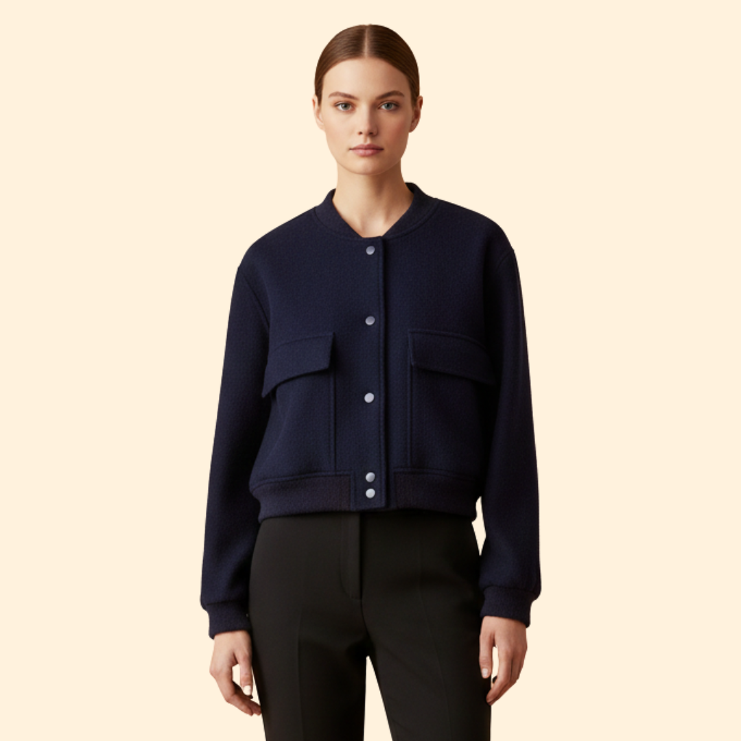 Women’s Zip Detail Bomber Jacket