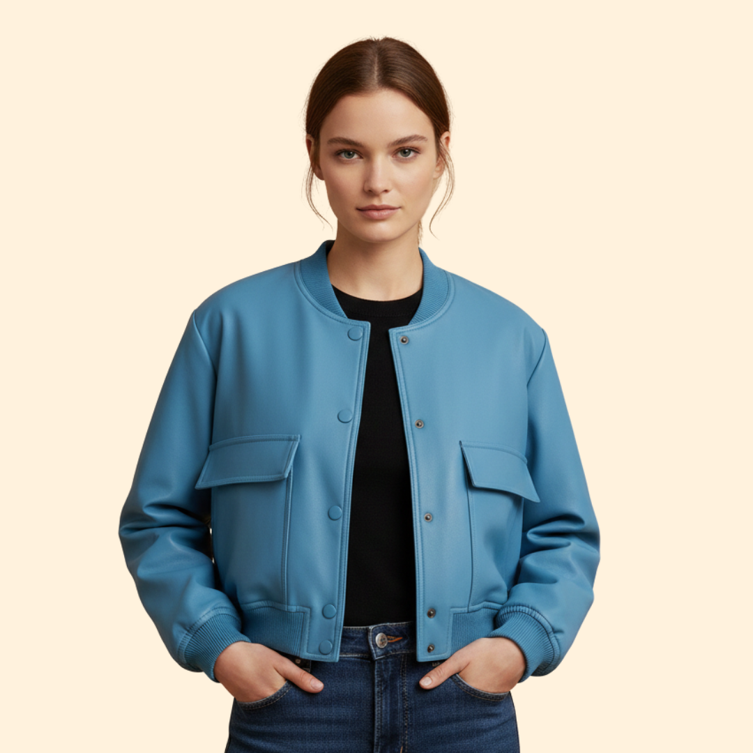 Women’s Zip Detail Bomber Jacket