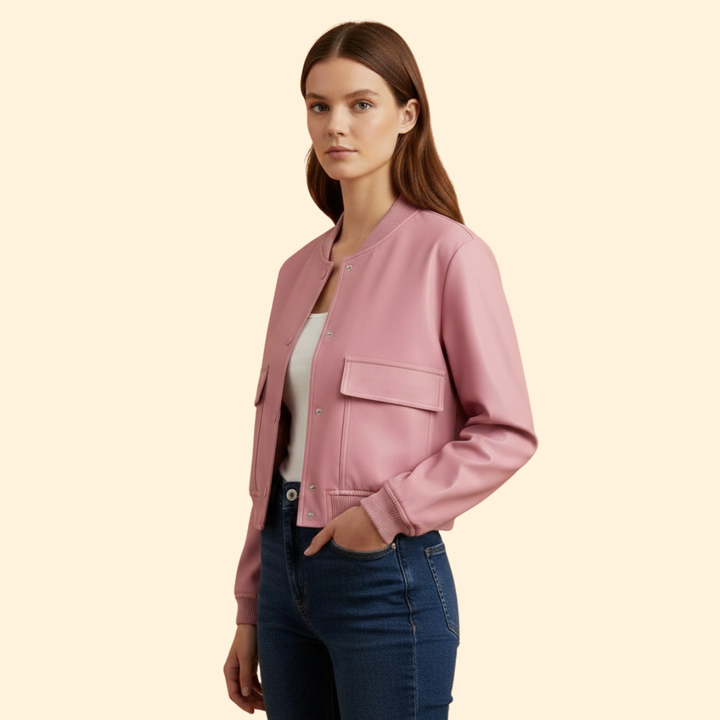 Women’s Zip Detail Bomber Jacket
