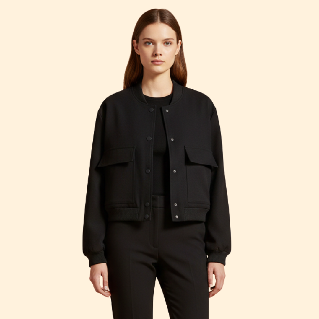 Women’s Zip Detail Bomber Jacket