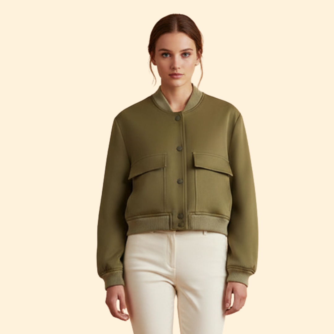 Women’s Zip Detail Bomber Jacket