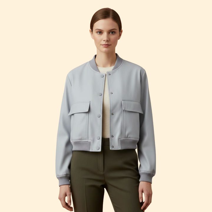 Women’s Zip Detail Bomber Jacket