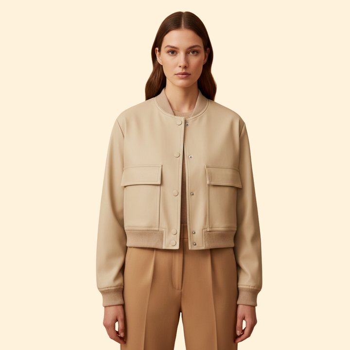 Women’s Zip Detail Bomber Jacket