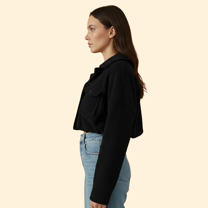 Women’s Cropped Bomber Jacket