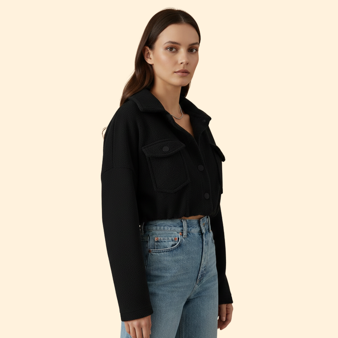 Women’s Cropped Bomber Jacket