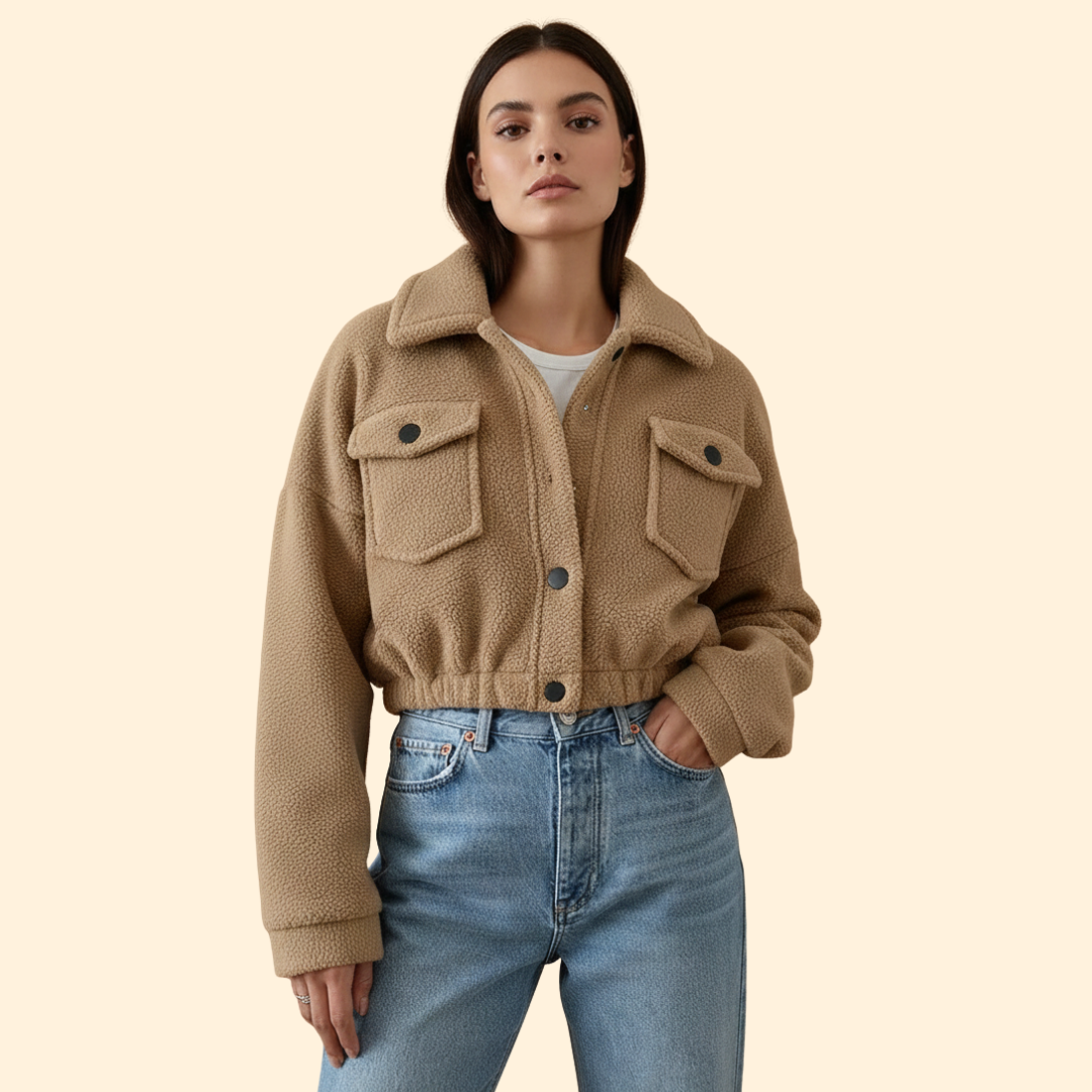 Women’s Cropped Bomber Jacket