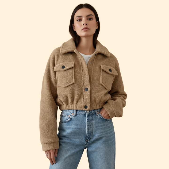 Women’s Cropped Bomber Jacket