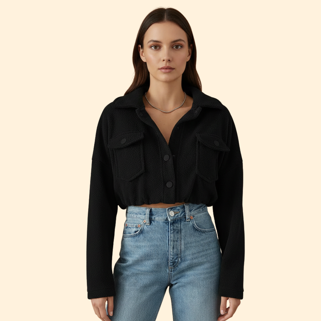 Women’s Cropped Bomber Jacket
