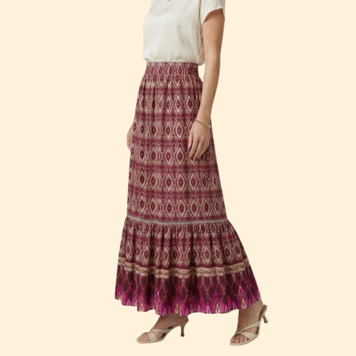 Women's Bohemian Print Skirt