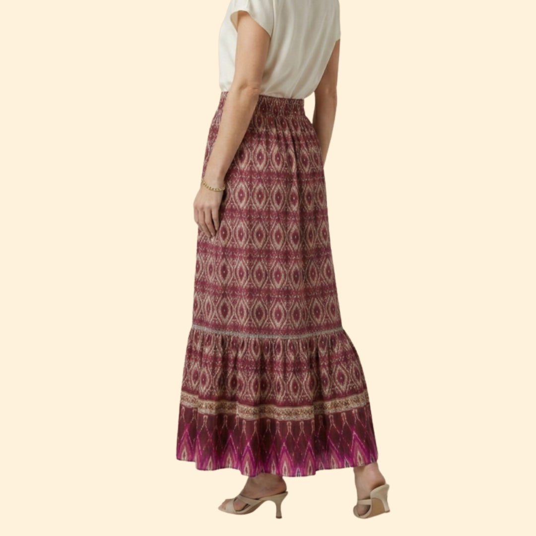 Women's Bohemian Print Skirt