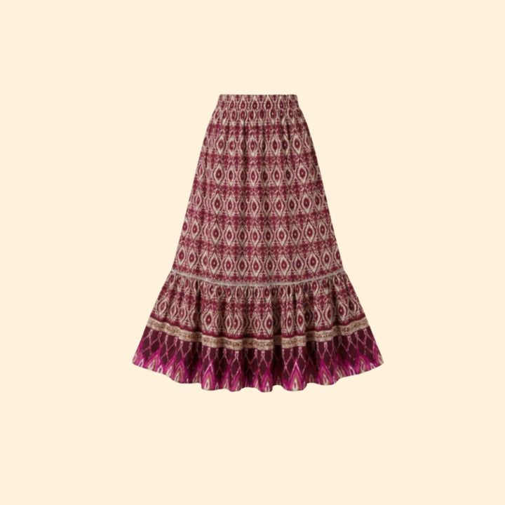 Women's Bohemian Print Skirt