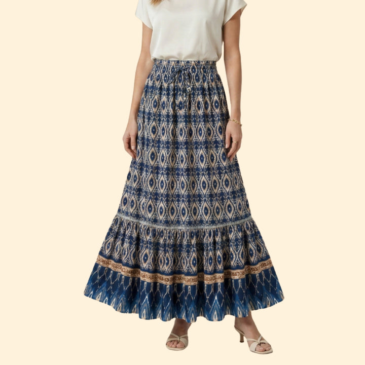 Women's Bohemian Print Skirt