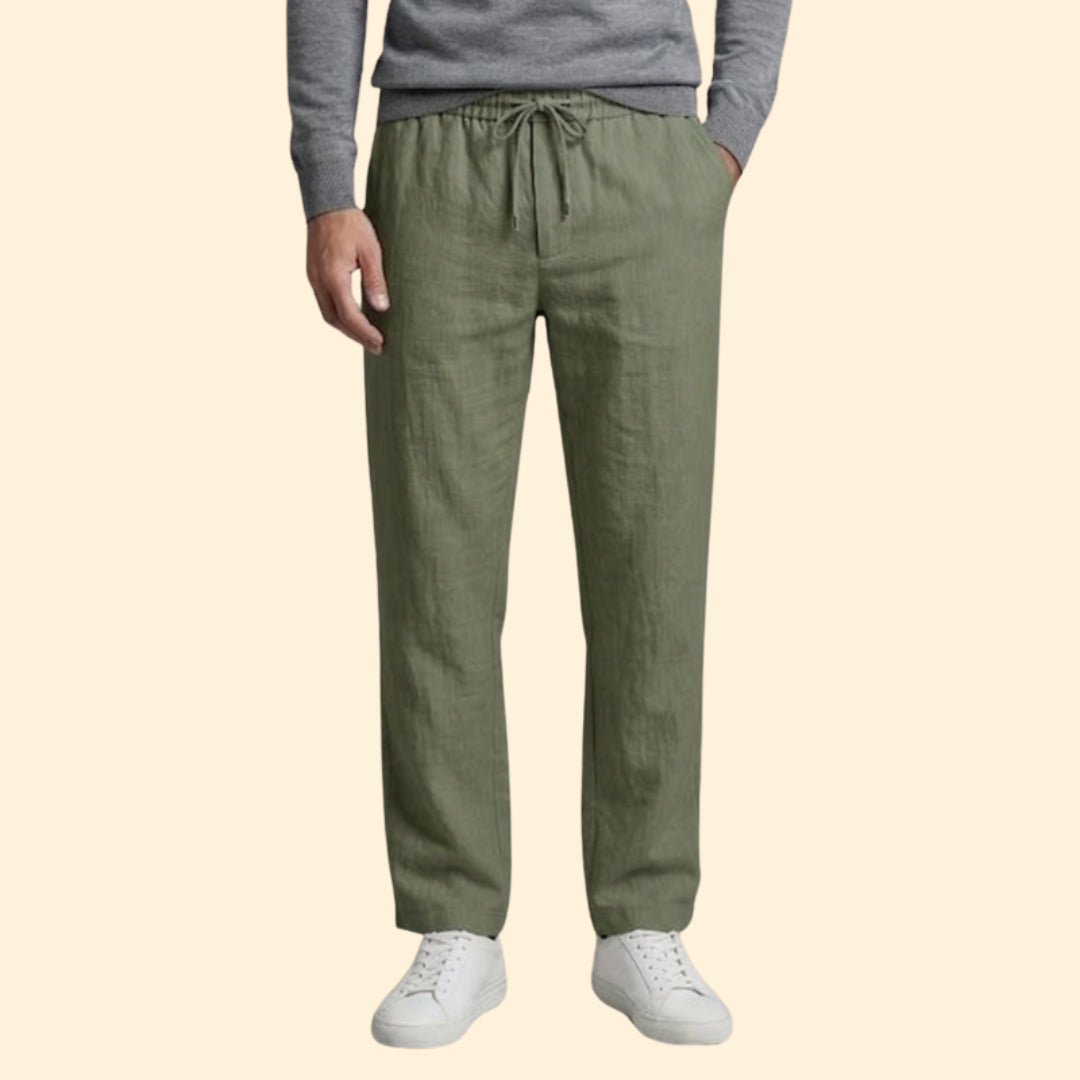 Men's Beach Pants with Elastic Waist