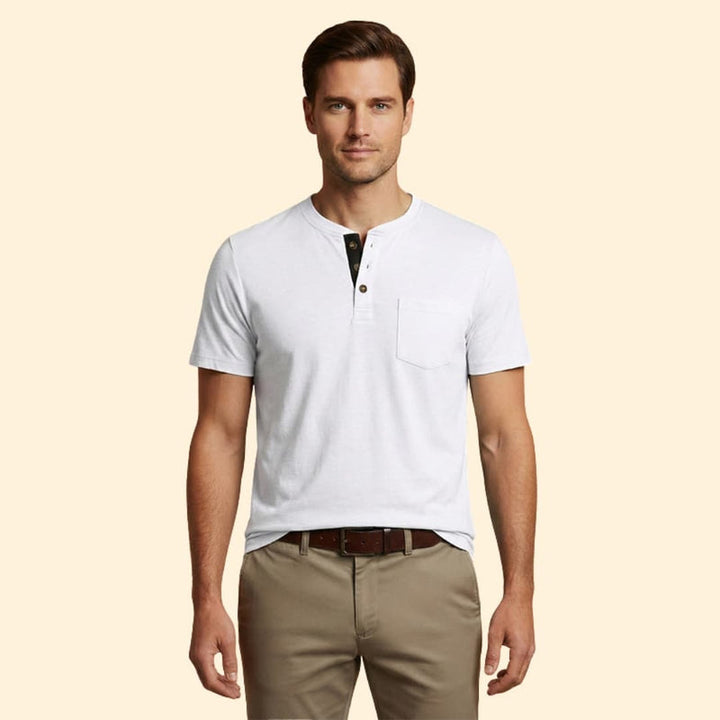 Men’s Button Henley Tee