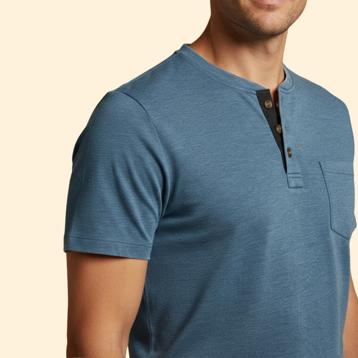 Men’s Button Henley Tee