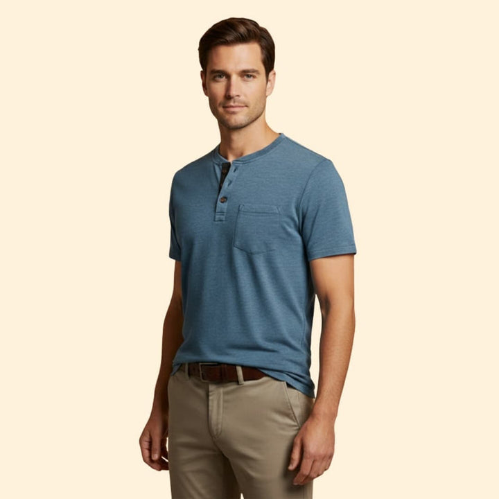 Men’s Button Henley Tee