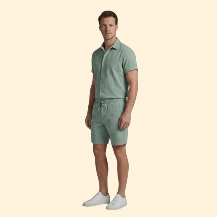 Men’s Casual Button-Down Set