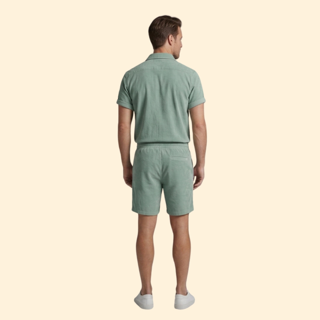 Men’s Casual Button-Down Set