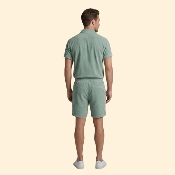 Men’s Casual Button-Down Set