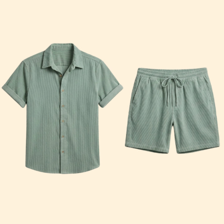 Men’s Casual Button-Down Set
