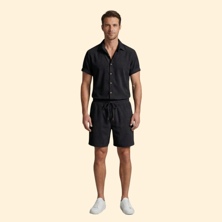 Men’s Casual Button-Down Set