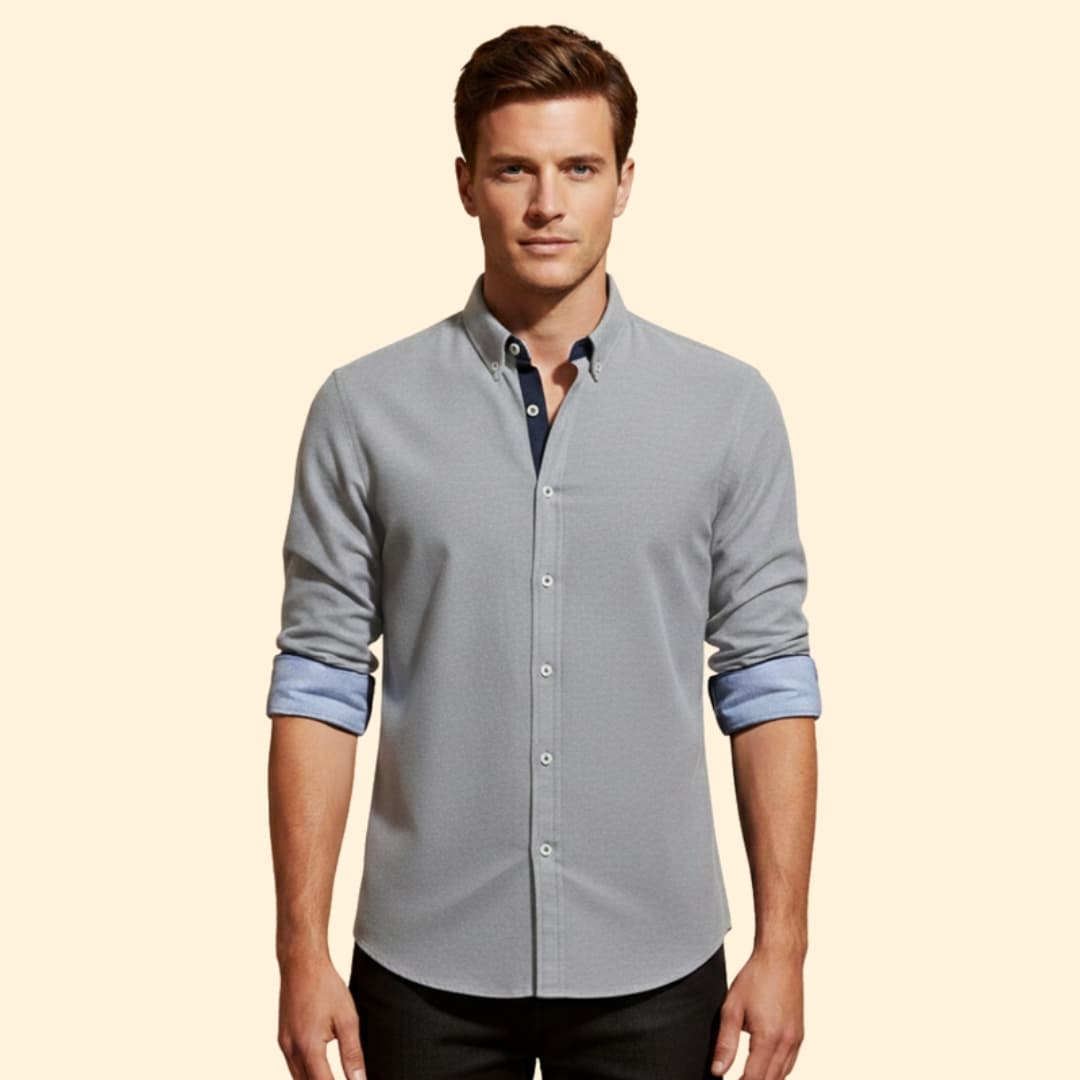Men's Casual Button-Down Shirt