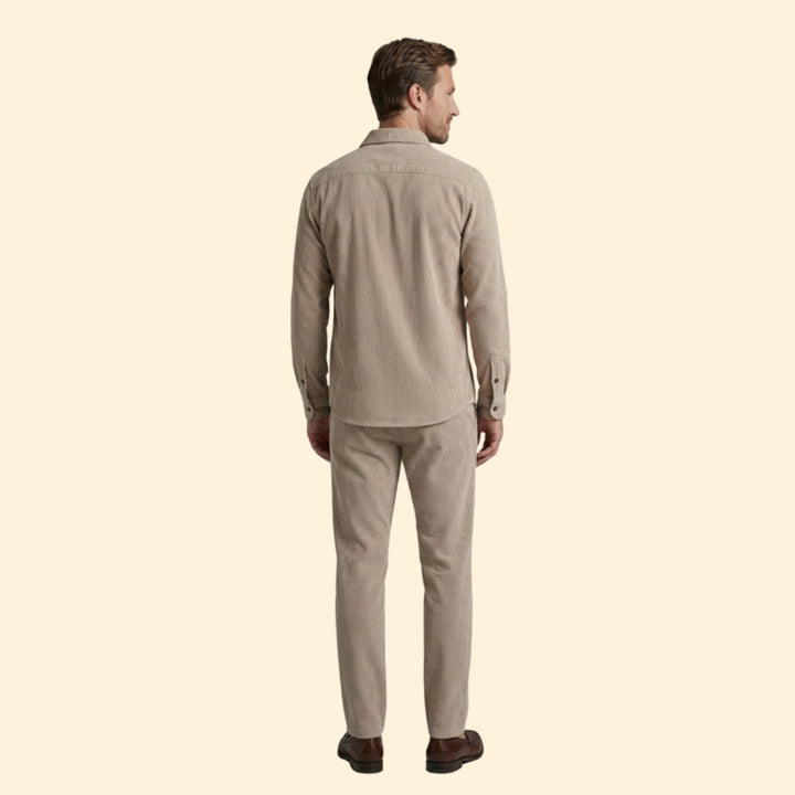 Men's Casual Button-Up Set