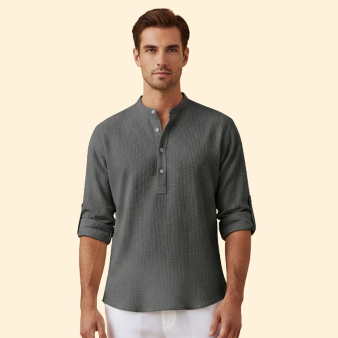 Men's Casual Button-Up Shirt