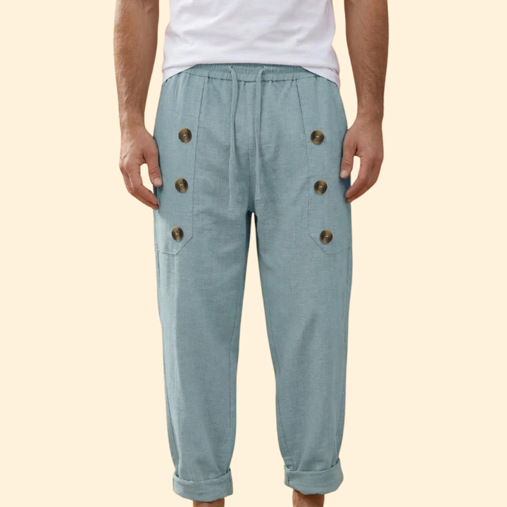 Men's Casual Button Trousers