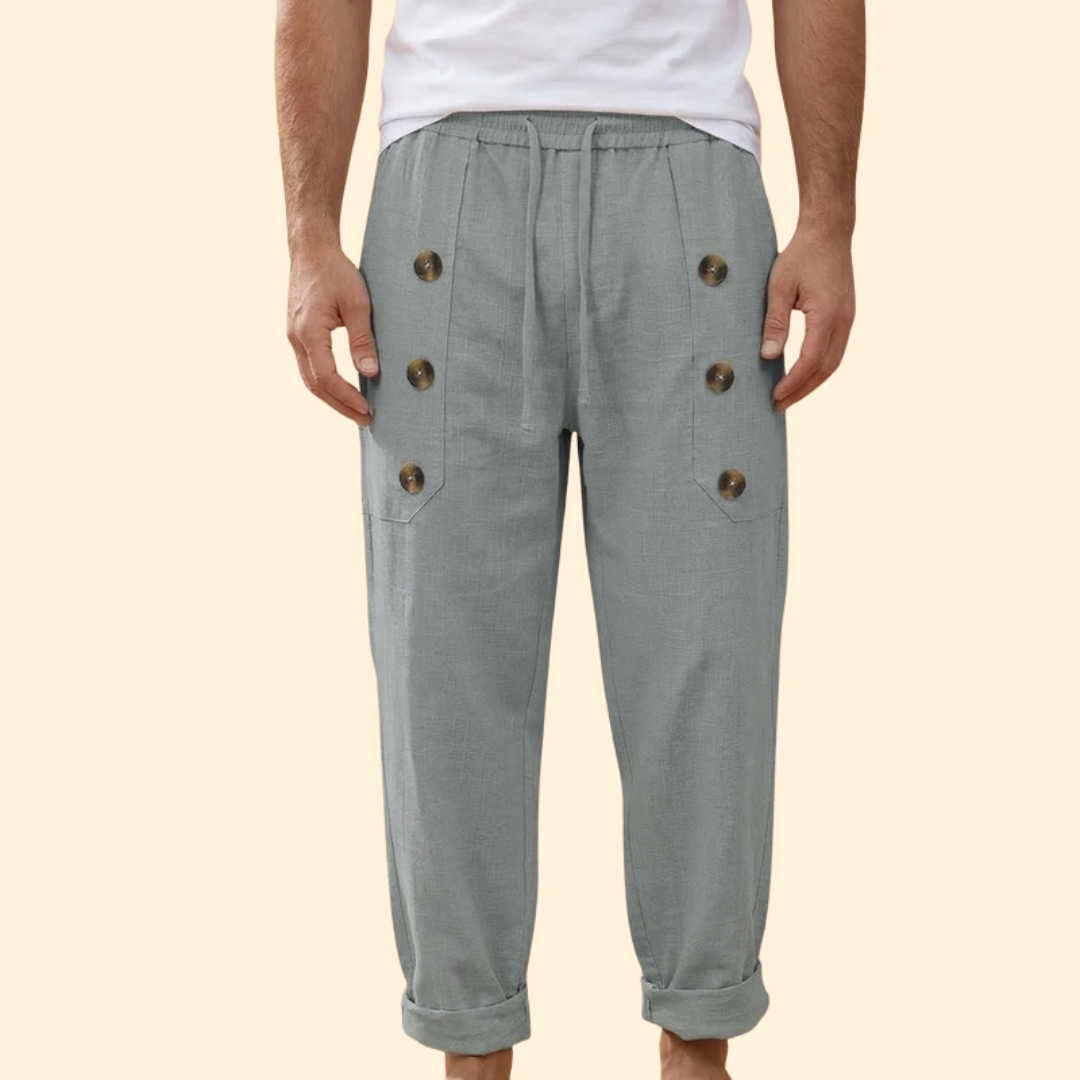 Men's Casual Button Trousers