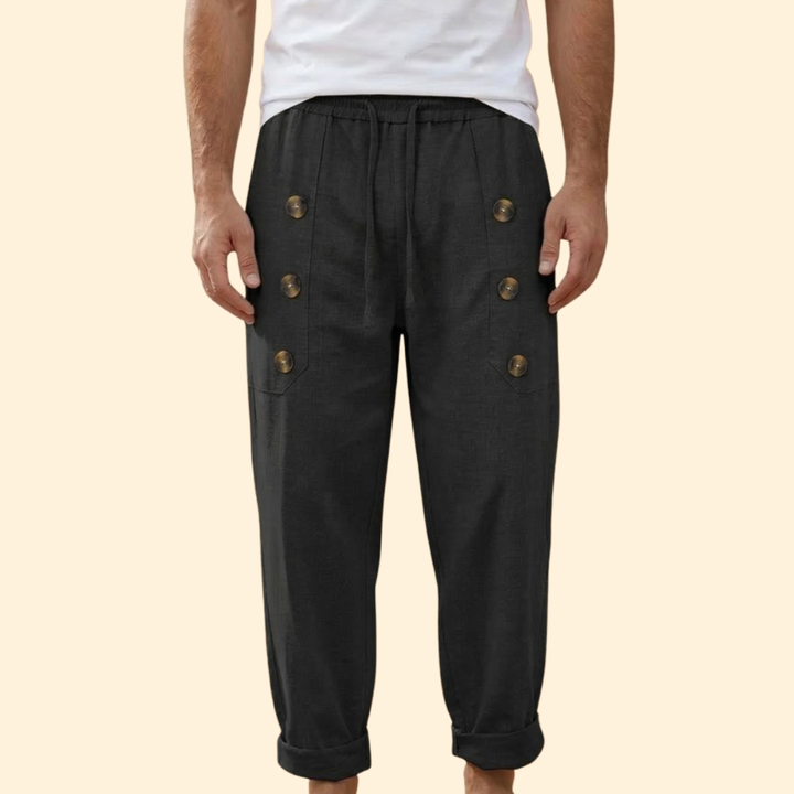 Men's Casual Button Trousers