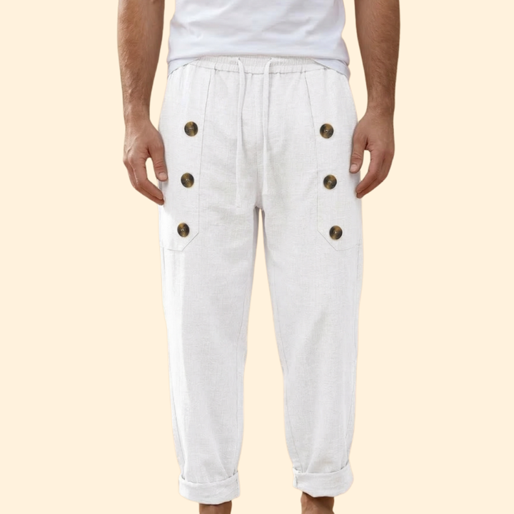 Men's Casual Button Trousers