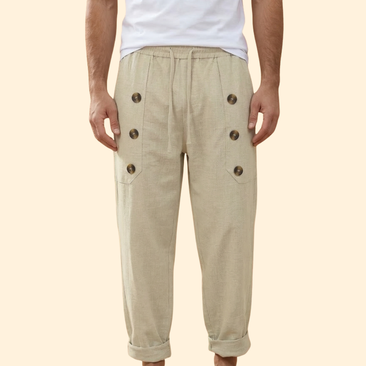 Men's Casual Button Trousers