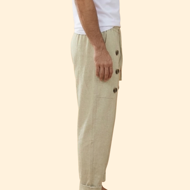 Men's Casual Button Trousers