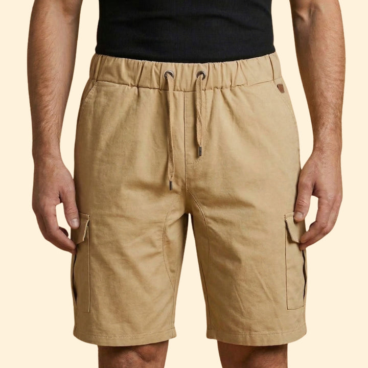 Men's Casual Drawstring Cargo Shorts