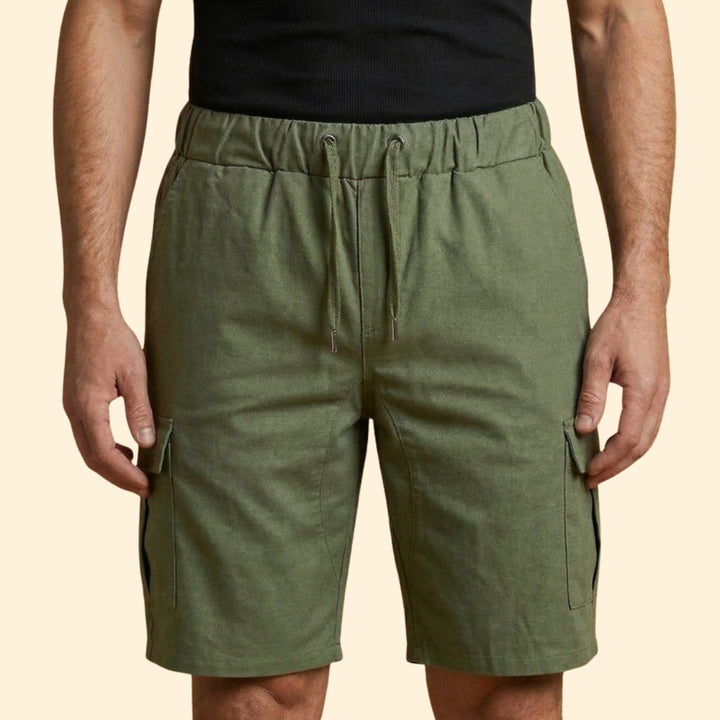Men's Casual Drawstring Cargo Shorts