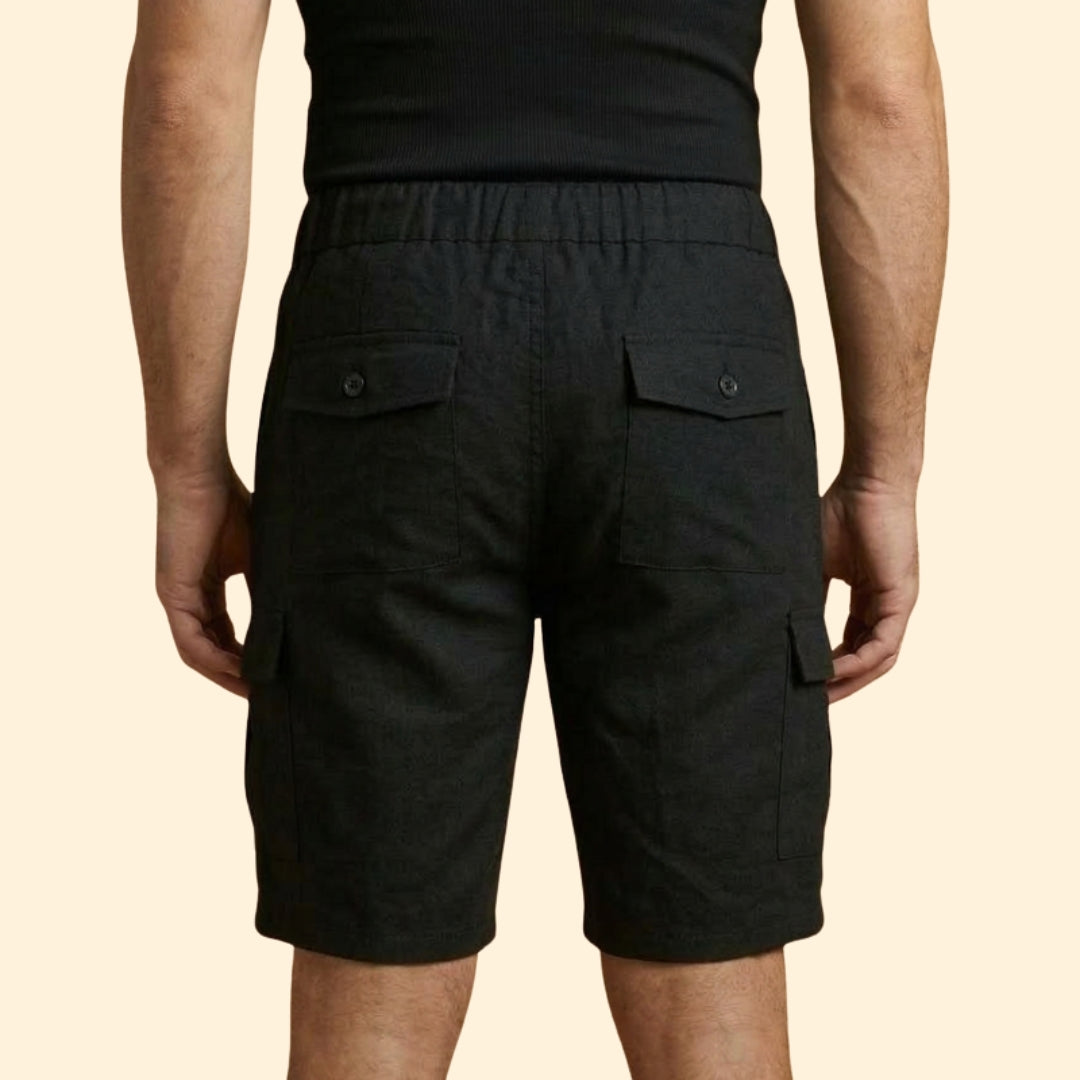 Men's Casual Drawstring Cargo Shorts