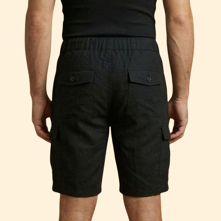 Men's Casual Drawstring Cargo Shorts