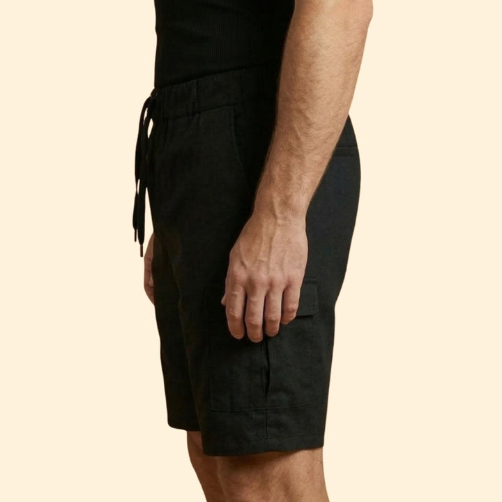 Men's Casual Drawstring Cargo Shorts