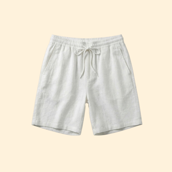 Men's Casual Drawstring Linen Shorts