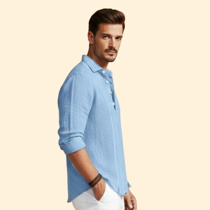 Men's Casual Henley Shirt