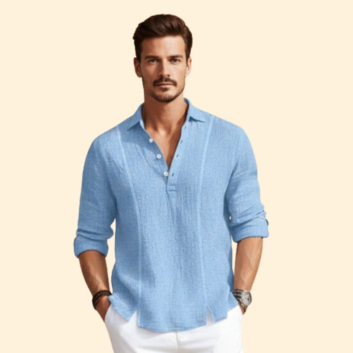Men's Casual Henley Shirt