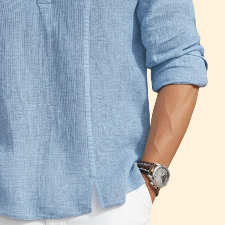 Men's Casual Henley Shirt