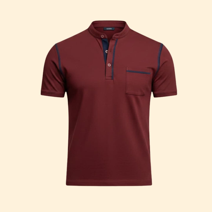 Men's Casual Henley Shirt