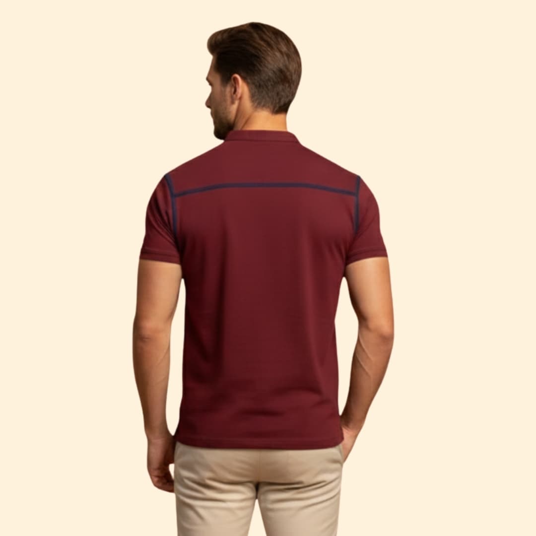Men's Casual Henley Shirt