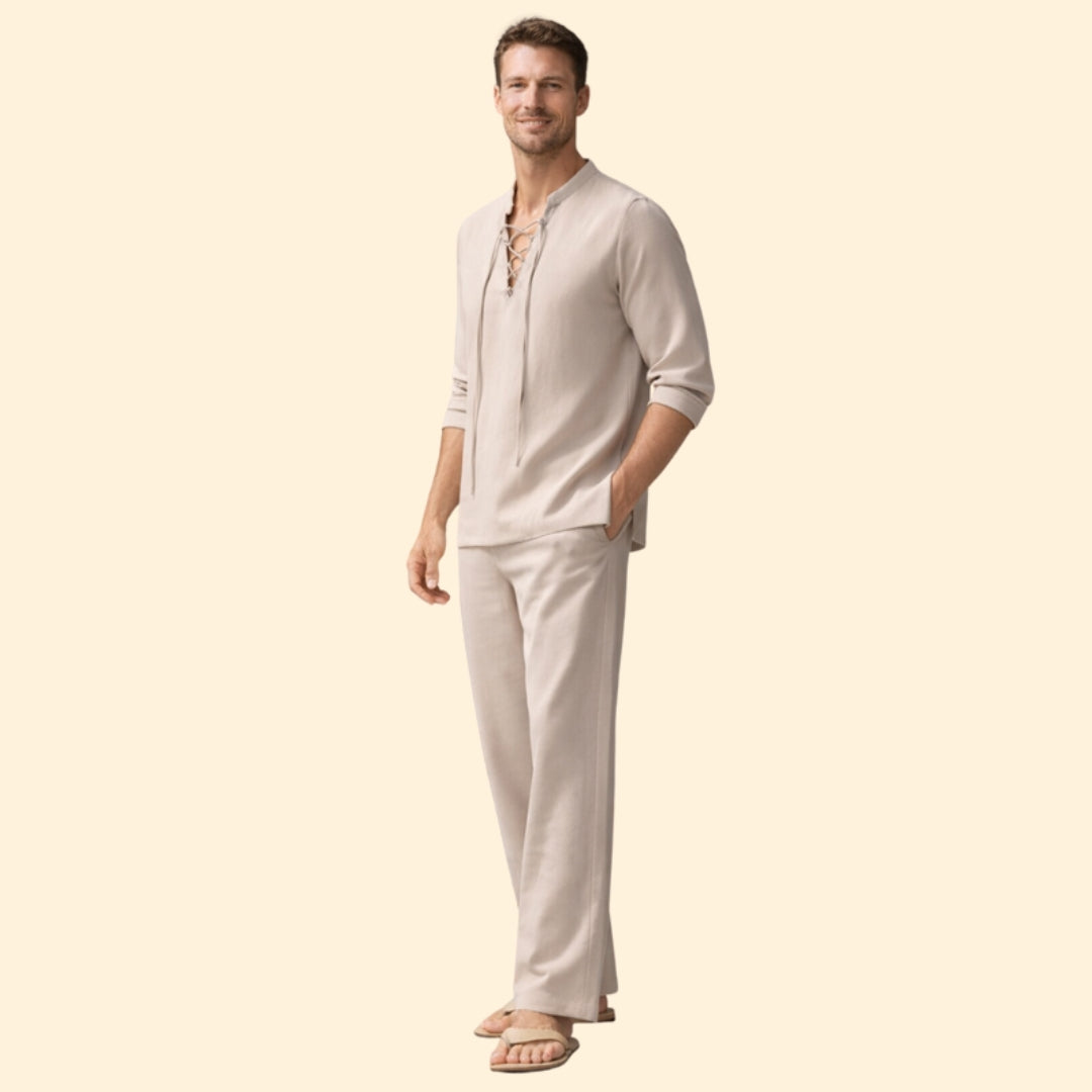 Men's Casual Lace-Up Set