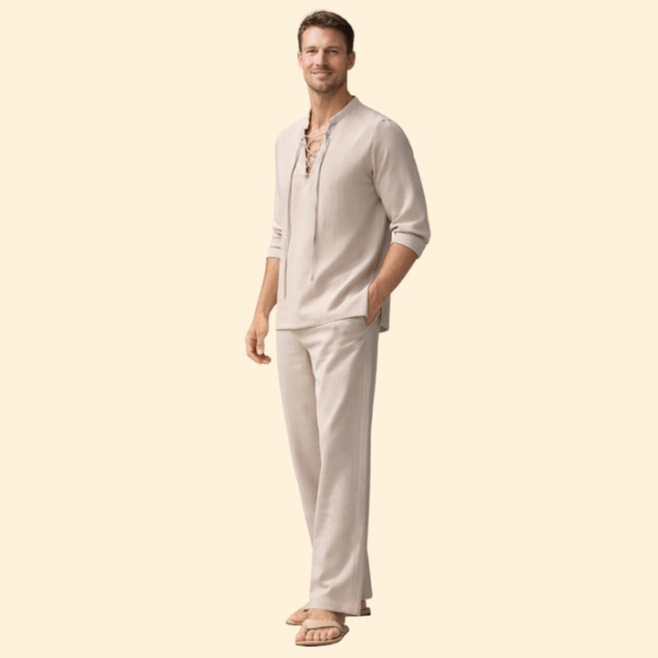 Men's Casual Lace-Up Set