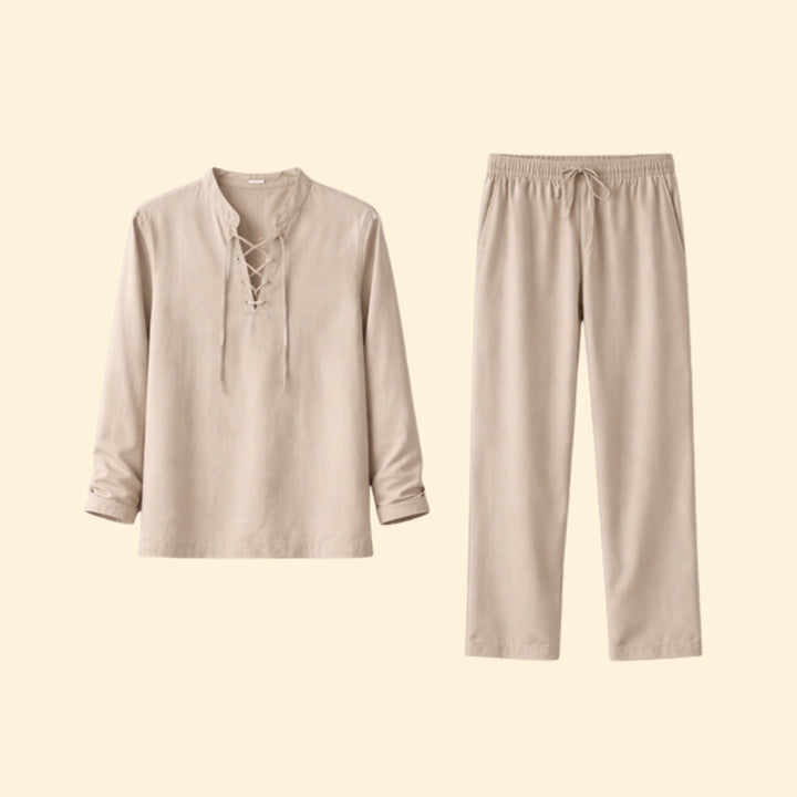 Men's Casual Lace-Up Set