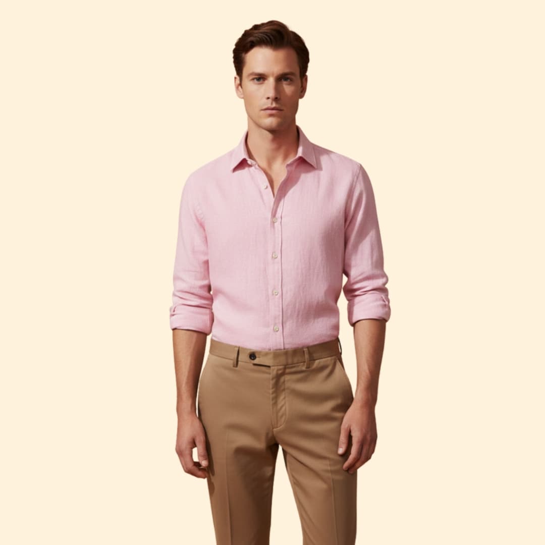 Men's Casual Linen Shirt